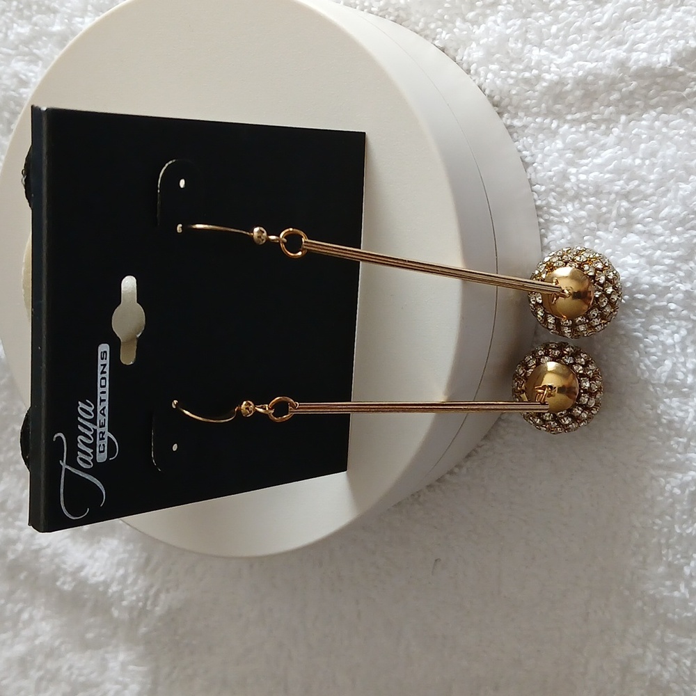 Tanya Creations Gold Drop Earrings